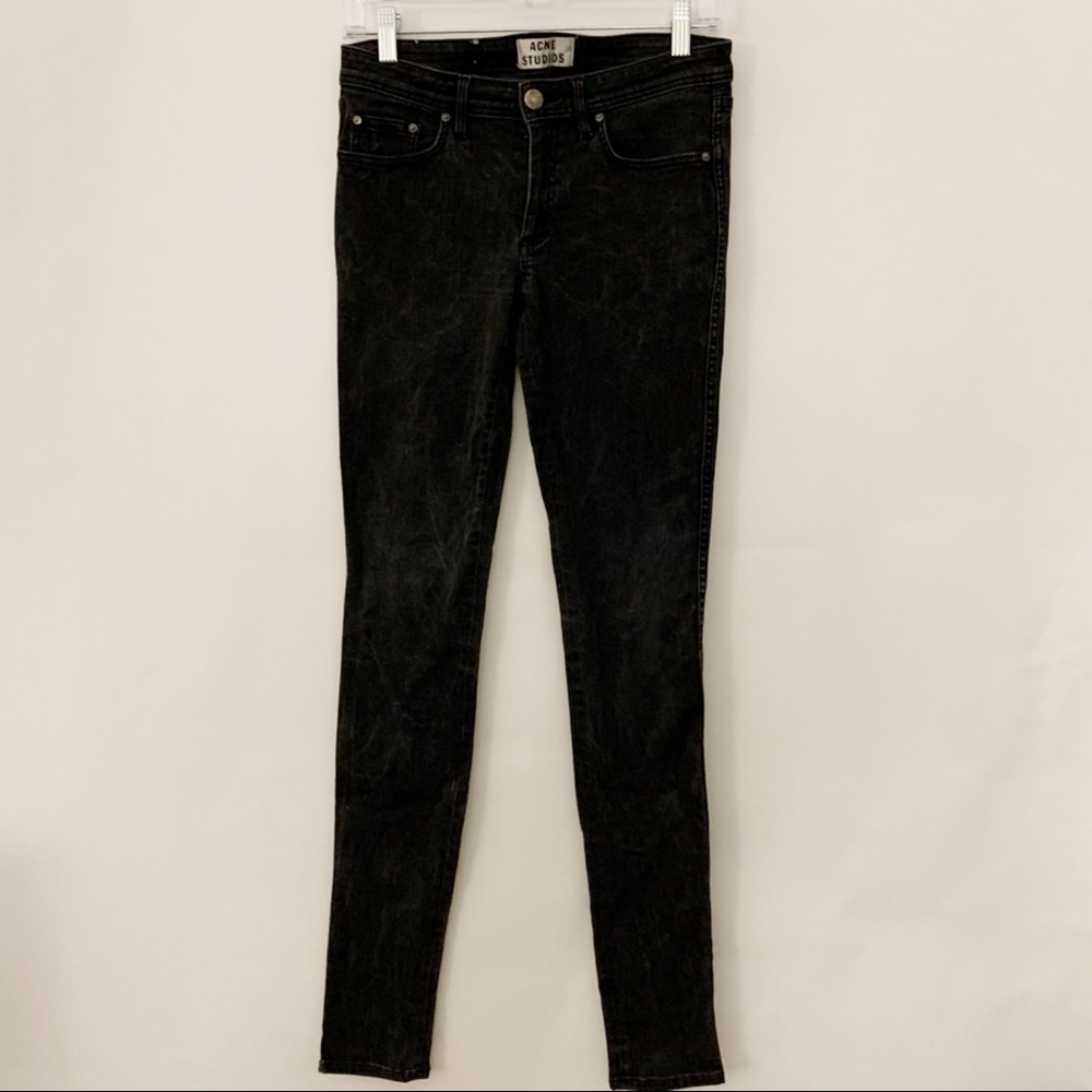 Acne Studios Low Black Skinny Jeans Q20